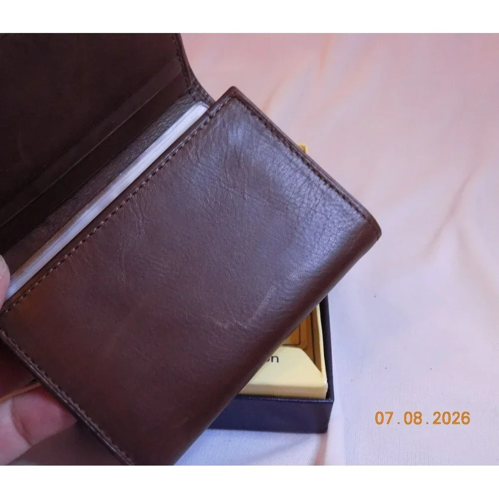 Brand New Buxton Genuine Leather Trifold Wallet, Brown